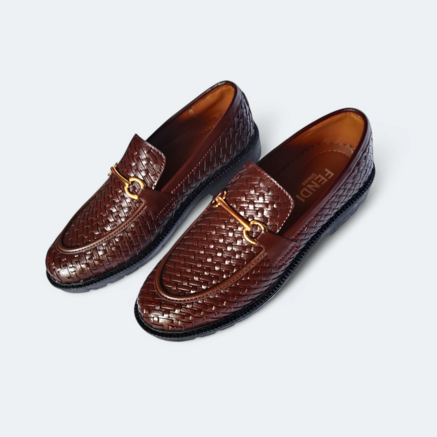 Brown formal shoes| men's highsole premium quality loafers