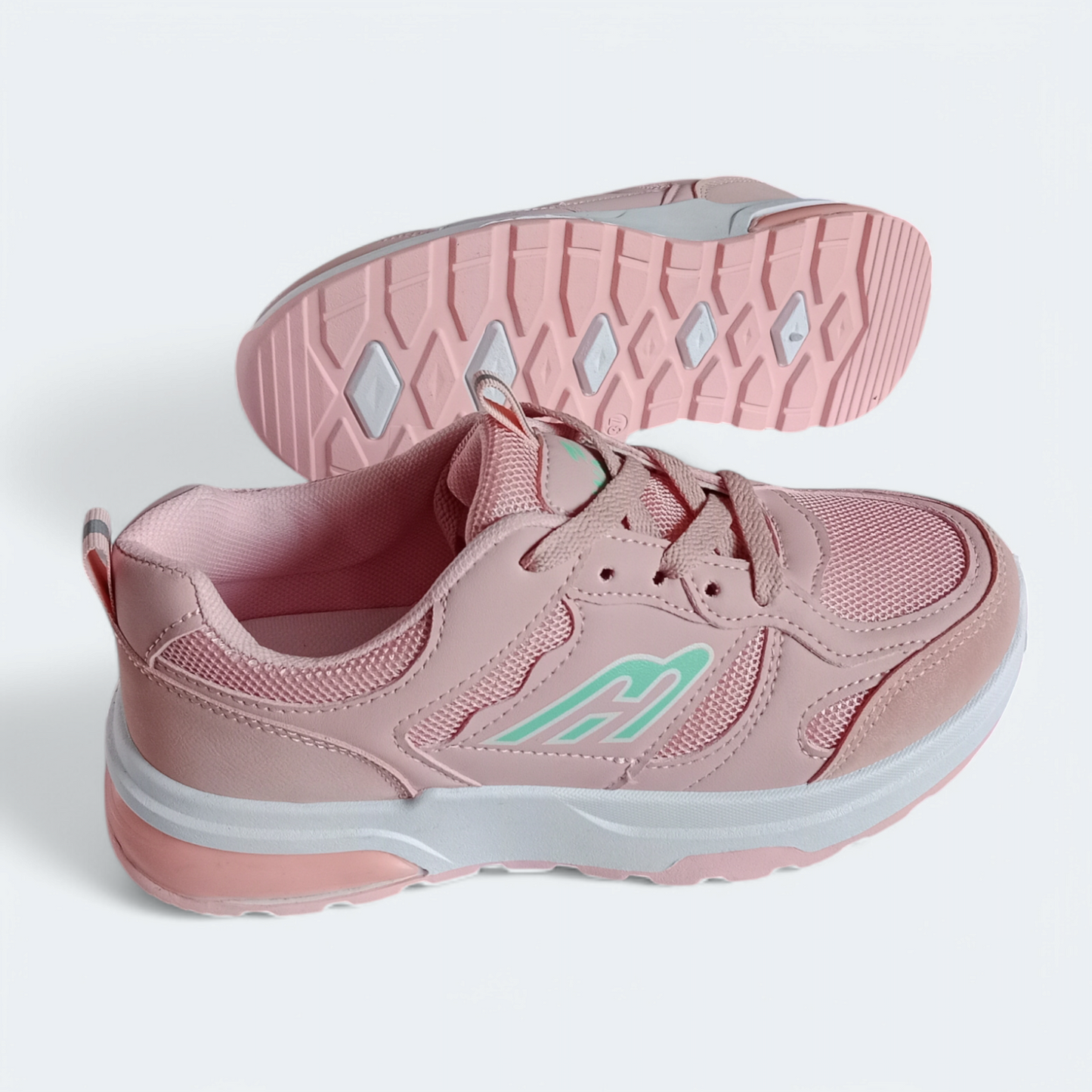 Ladies walking joggers| Girls pink sneakers shoes