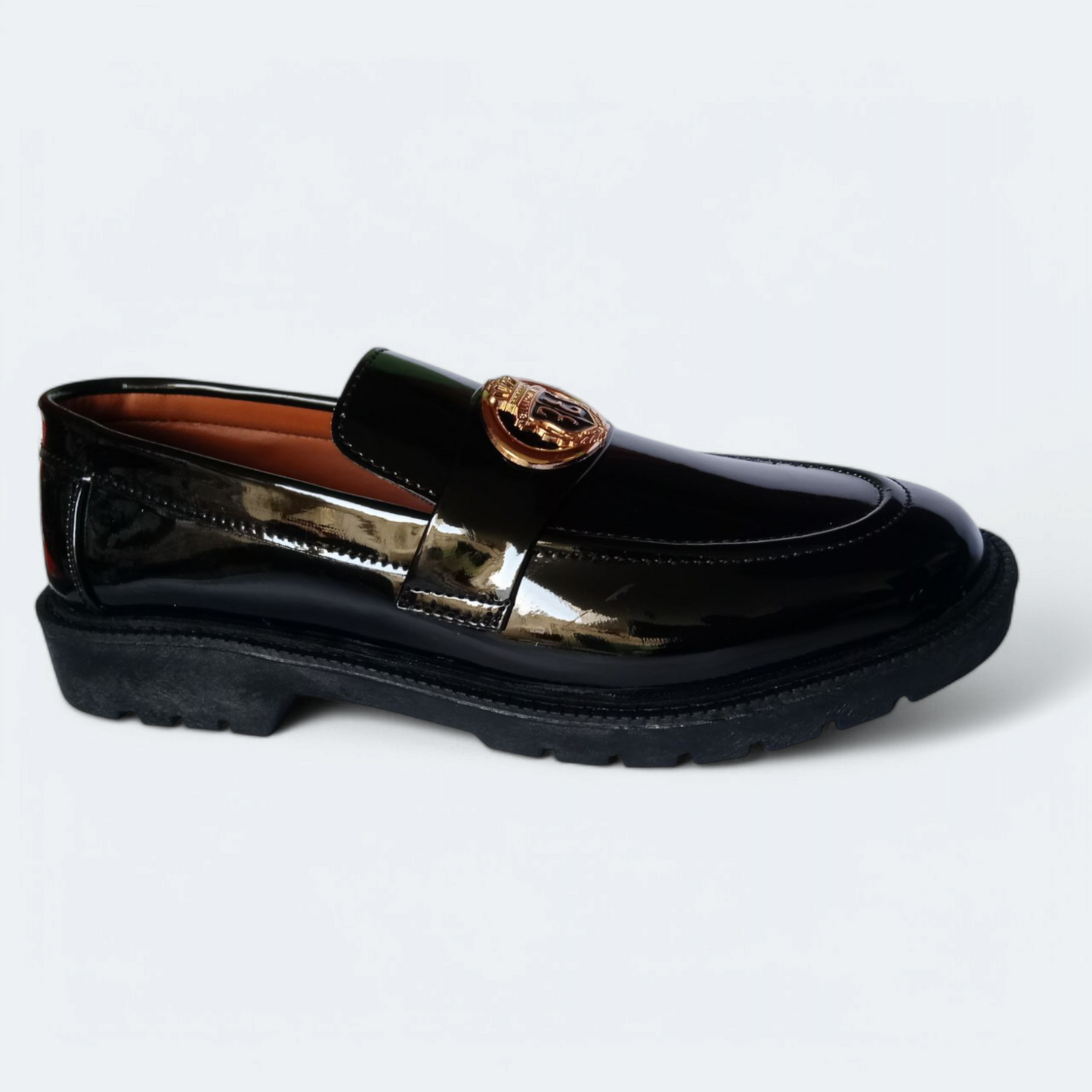 Black Shine Loafers shoes| men's highsole formal shoes