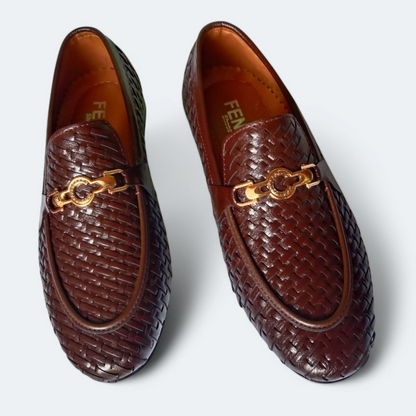 Men's Brown loafers shoes  formal fashion