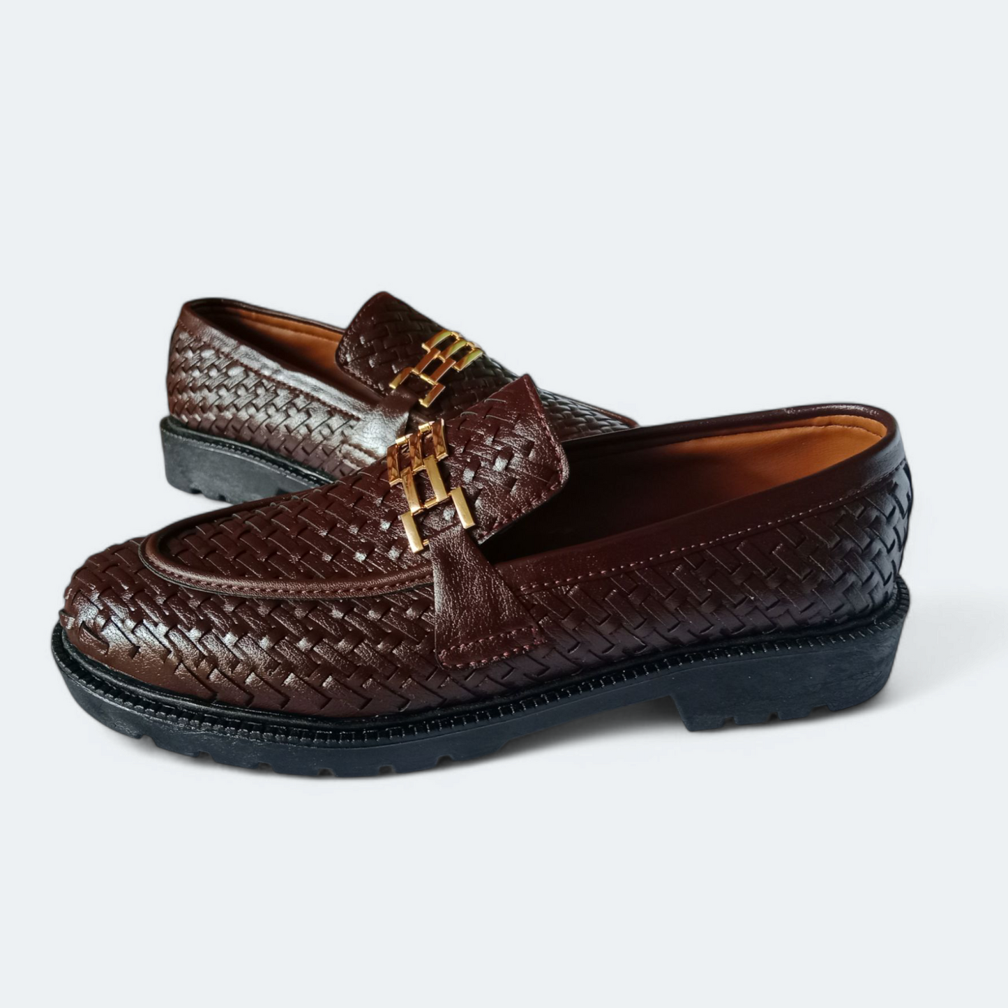 Men's Brown formal shoes | highsole loafers