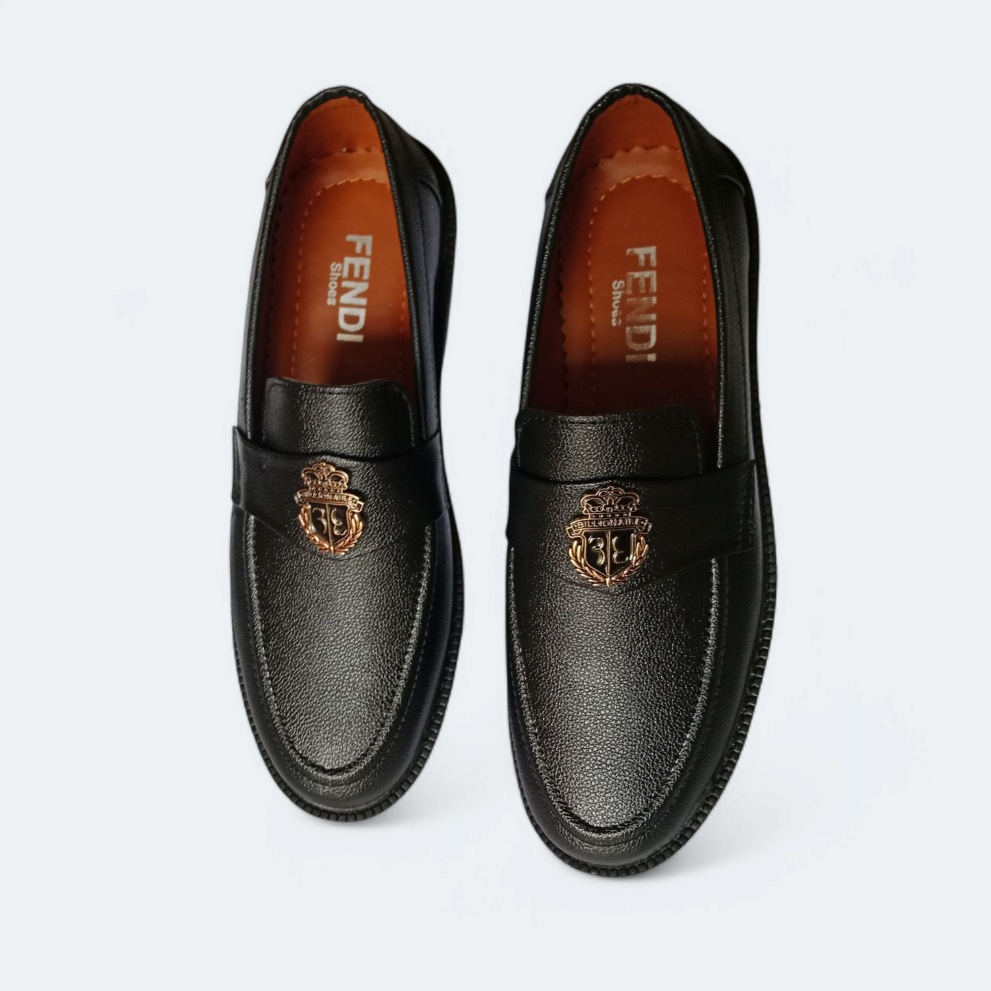 Men's high sole formal shoes | Black billionaire Buckle shoes