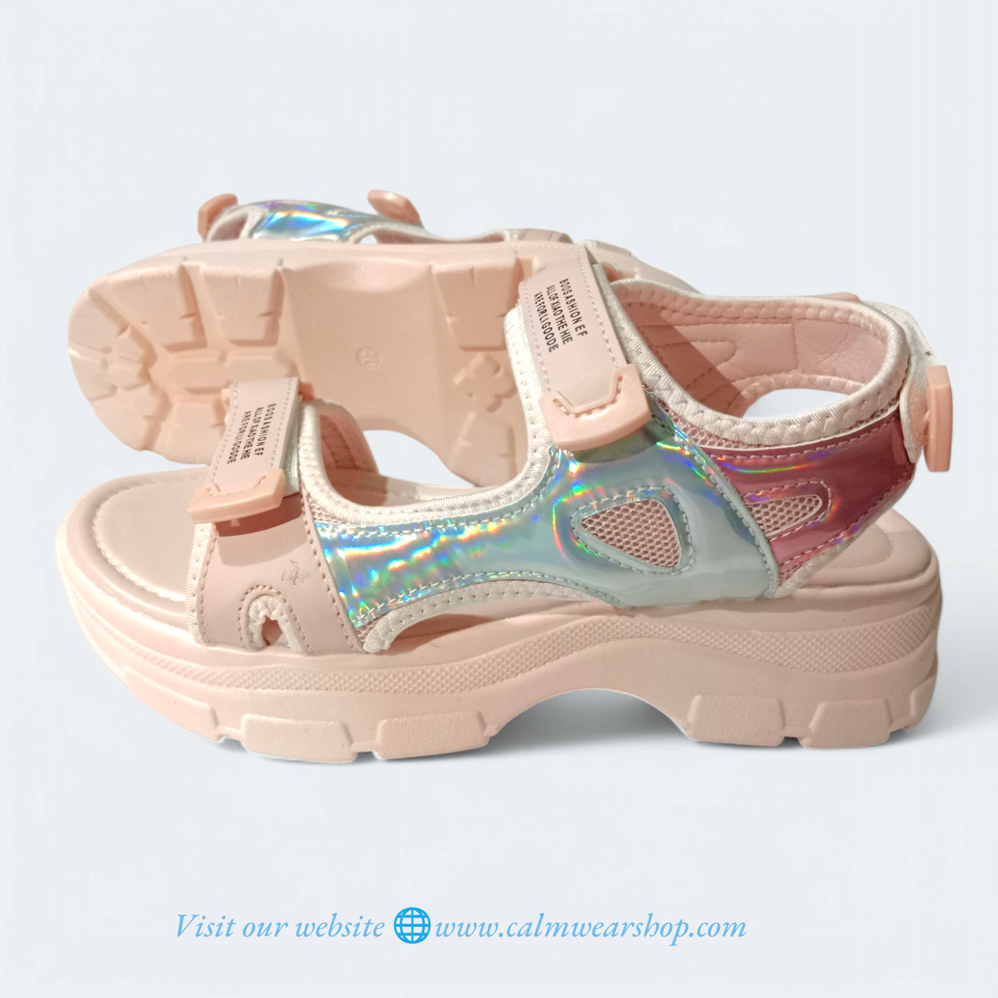 Women's thick sole sandals| Pink chunky sandals