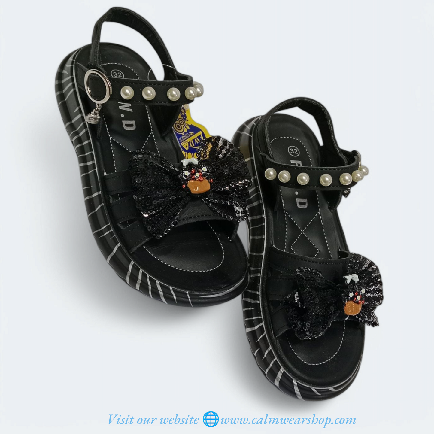 Girls black sandals stylish fancy fashion sandals