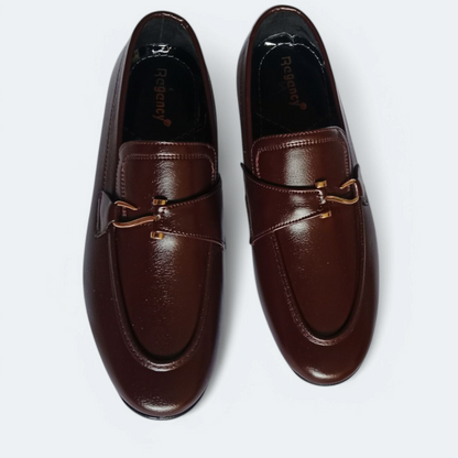 Brown Formal shoes & buckle