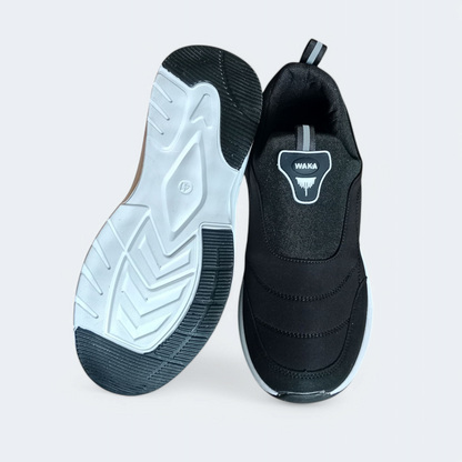 Black Skechers shoes| Men's without lace comfy walking shoes