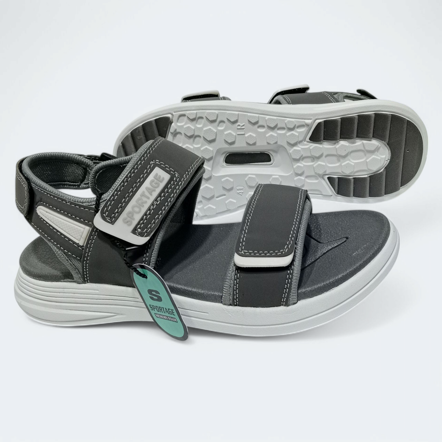 Grey Skechers sandals | men's lightweight & comfy sandals