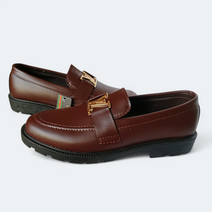 High Sole Formal shoes| LV Brown stylish shoes