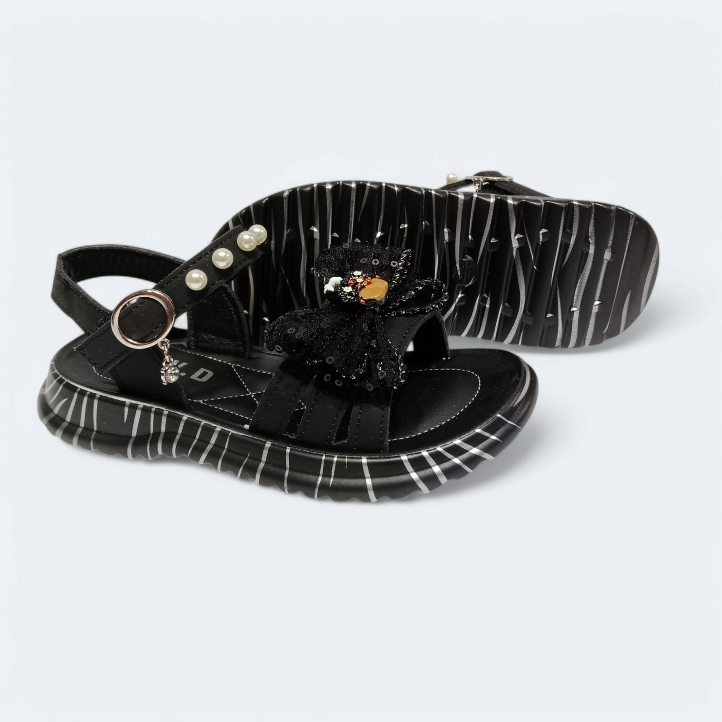 Girls black sandals stylish fancy fashion sandals