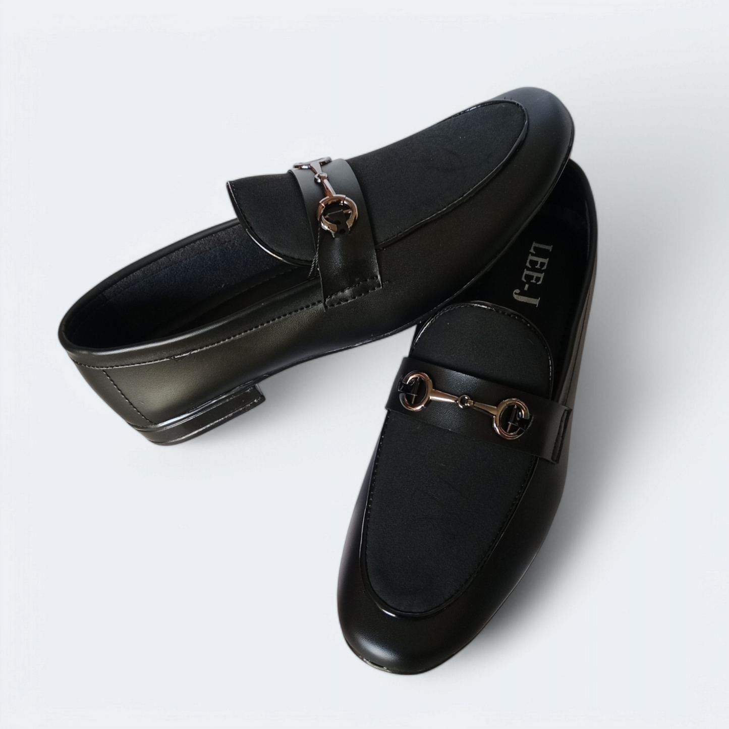 Men's black formal shoes