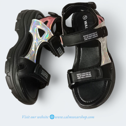 Women's thick sole sandals| Pink chunky sandals