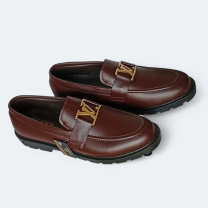 High Sole Formal shoes| LV Brown stylish shoes