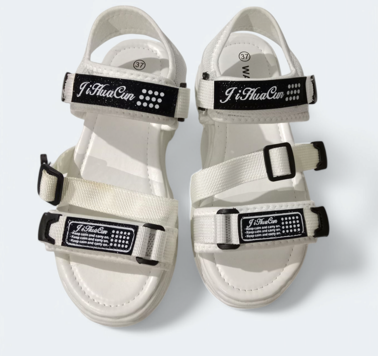 Chunky white sandals | Ladies Korean style sandals