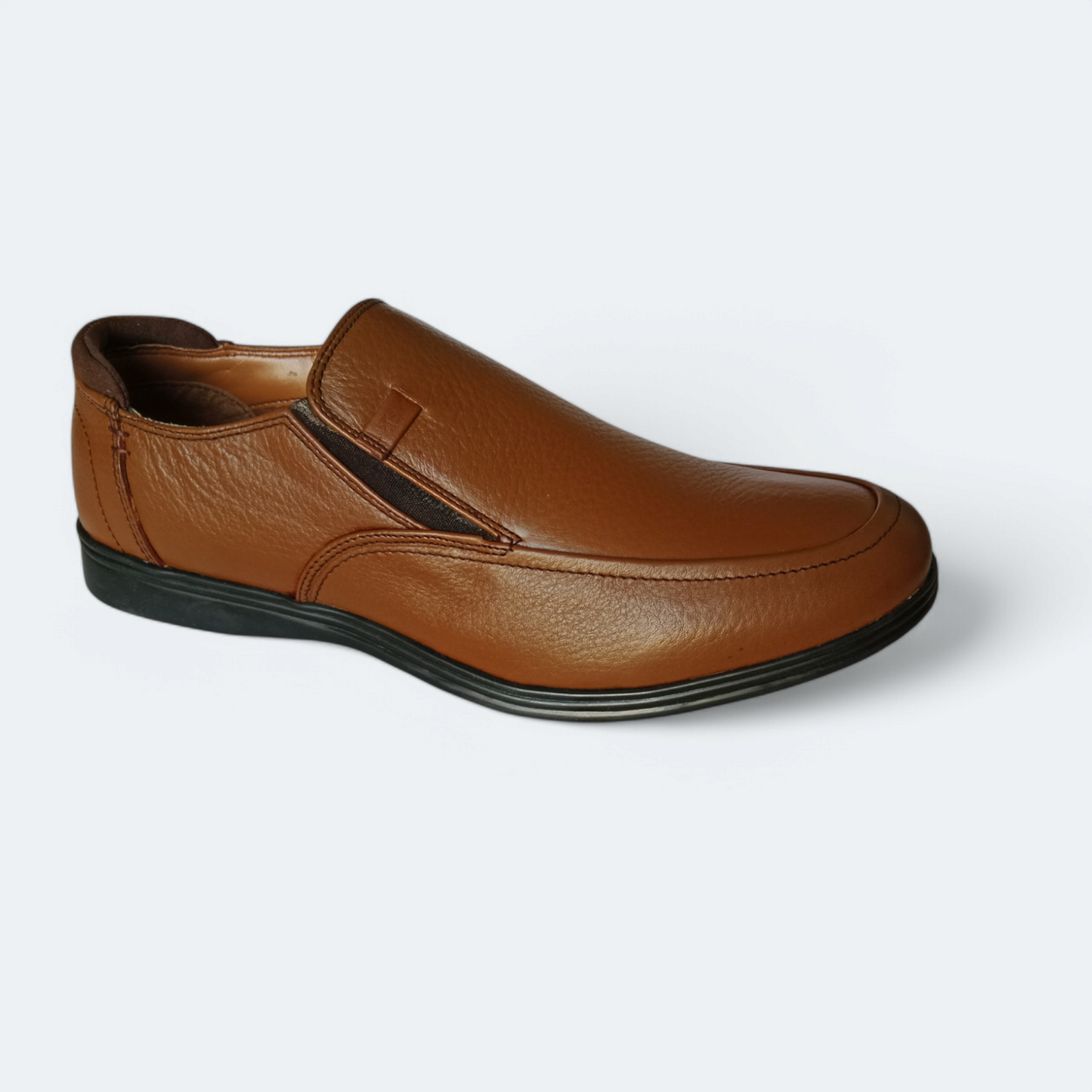 Leather Medicated Shoes for Men | Mustard leather